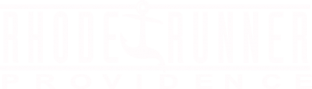 Text: Rhode Runner Providence Logo: Anchor that looks like it is running.